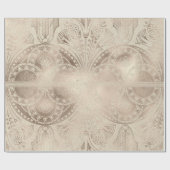 Ägyptische Hieroglyphen Antike Blume Mauerzement Geschenkpapier (Flach)