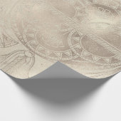 Ägyptische Hieroglyphen Antike Blume Mauerzement Geschenkpapier (Ecke)