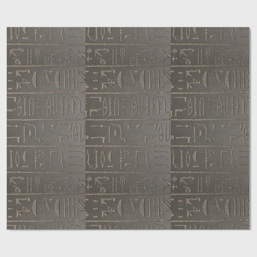 Ägyptische Hieroglyphen Antikes Ägypten Schrift Sy Geschenkpapier (Flach)
