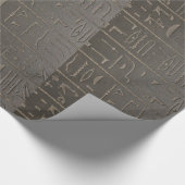 Ägyptische Hieroglyphen Antikes Ägypten Schrift Sy Geschenkpapier (Ecke)