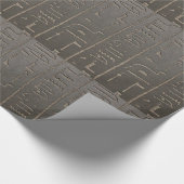 Ägyptische Hieroglyphen Antikes Ägypten Schrift Sy Geschenkpapier (Ecke)