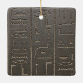 Ägyptische Hieroglyphen Antikes Ägypten Schrift Sy Keramikornament (Rückseite)