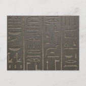 Ägyptische Hieroglyphen Antikes Ägypten Schrift Sy Postkarte (Vorderseite)