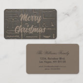 Ägyptische Hieroglyphen Antikes Ägypten Schrift Sy Visitenkarte (Vorne/Hinten)