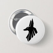 Ägyptische Hieroglyphen - Anubis Button (Vorne & Hinten)