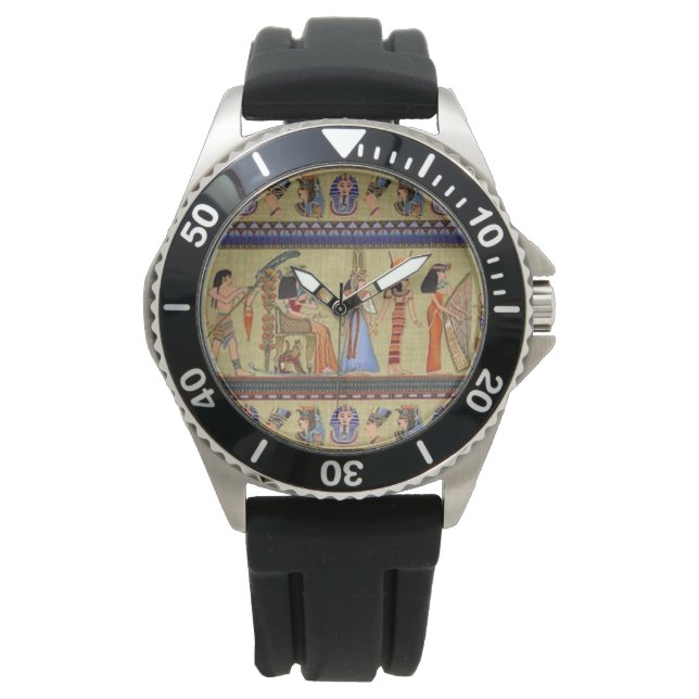 ägyptische Hieroglyphen Armbanduhr (Vorderseite)