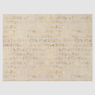 Ägyptische Hieroglyphen auf der Ivorischen Dekoupa Seidenpapier