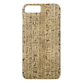 Ägyptische Hieroglyphen auf Papyrus Case-Mate iPhone Hülle (Rückseite)