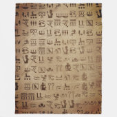 Ägyptische Hieroglyphen auf Papyrus Fleecedecke (Vorderseite)