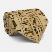 Ägyptische Hieroglyphen auf Papyrus Krawatte (Gerollt)