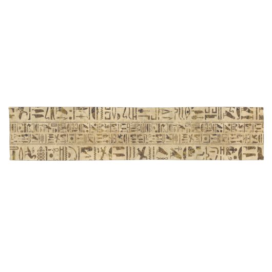 Ägyptische Hieroglyphen auf Papyrus Kurzer Tischläufer (Horizontal)