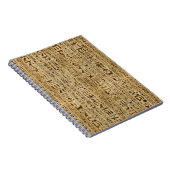 Ägyptische Hieroglyphen auf Papyrus Notizblock (Rechte Seite)