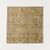 Ägyptische Hieroglyphen auf Papyrus Wandteppich (Vorderseite (Horizontal))