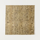 Ägyptische Hieroglyphen auf Papyrus Wandteppich (Vorderseite)