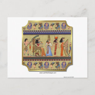 Ägyptische Hieroglyphen Bekleidung, Geschenke Samm Postkarte