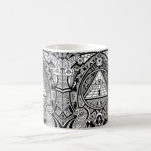 Ägyptische Hieroglyphen - Cooles Muster Kaffeetasse (Mittel)