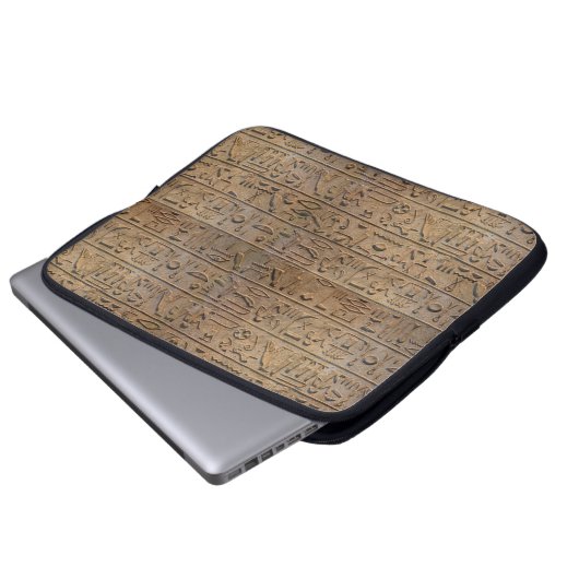 Ägyptische Hieroglyphen Designer Sleeve (Vorne Knopf)