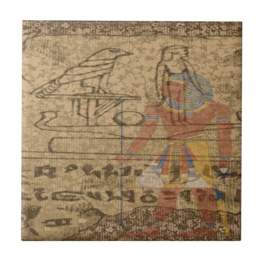 Ägyptische Hieroglyphen Fliese (Vorderseite)