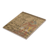 Ägyptische Hieroglyphen Fliese (Seite)