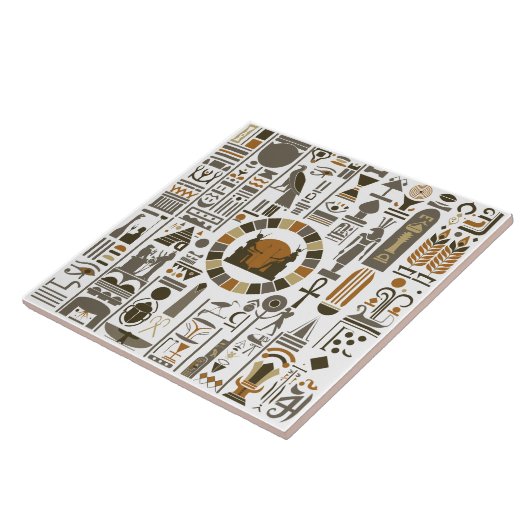 Ägyptische Hieroglyphen Fliese (Seite)
