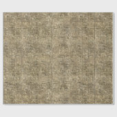 Ägyptische Hieroglyphen Geschenkpapier (Flach)