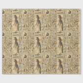 Ägyptische Hieroglyphen Geschenkpapier (Flach)