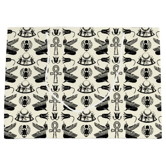 Ägyptische Hieroglyphen-Geschenktasche Große Geschenktüte (Vorderseite)