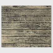 Ägyptische Hieroglyphen Gold Foxier Imitate Schwar Geschenkpapier (Flach)