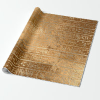 Ägyptische Hieroglyphen Gold Gras Metallische Stre