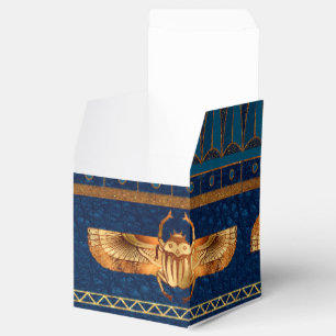 Ägyptische Hieroglyphen Goldbeetles Goldener Glit Geschenkschachtel