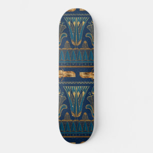 Ägyptische Hieroglyphen Goldbeetles Goldener Glit Skateboard