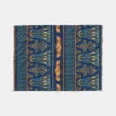 Ägyptische Hieroglyphen Goldbeetles Goldener Glitz Fleecedecke (Vorderseite (Horizontal))