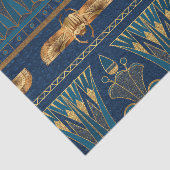 Ägyptische Hieroglyphen Goldbeetles Goldener Glitz Seidenpapier (Ausschnitt)