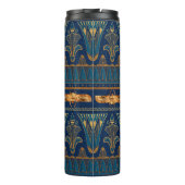 Ägyptische Hieroglyphen Goldbeetles Goldener Glitz Thermosbecher (Rückseite)