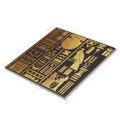 Ägyptische Hieroglyphen-Goldfolie Fliese (Seite)