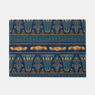 Ägyptische Hieroglyphen Goldkäfer Golden Glitter Fußmatte