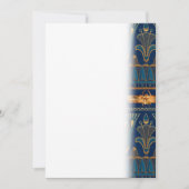 Ägyptische Hieroglyphen Goldkäfer Goldener Glitzer Save The Date (Vorderseite)