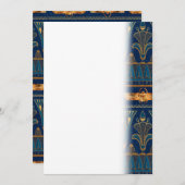 Ägyptische Hieroglyphen Goldkäfer Goldener Glitzer Save The Date (Vorne/Hinten)