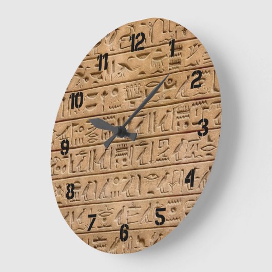 Ägyptische Hieroglyphen Große Wanduhr (Winkel)