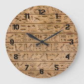 Ägyptische Hieroglyphen Große Wanduhr (Vorderseite)