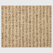 Ägyptische Hieroglyphen, grunge nahtloses Muster Geschenkpapier (Flach)