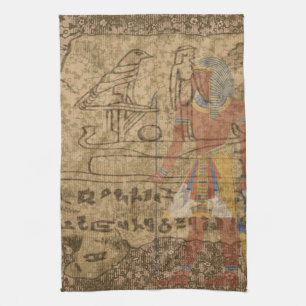 Ägyptische Hieroglyphen Handtuch