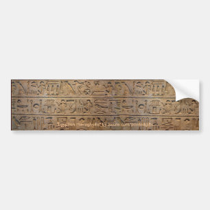 Ägyptische Hieroglyphen Historischer Autoaufkleber