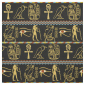 Ägyptische Hieroglyphen im Auge des Horuskielmuste Stoff (Muster)