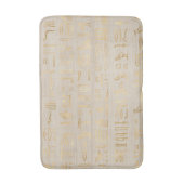 Ägyptische Hieroglyphen in Gold Badematte (Vorderseite Vertikal)