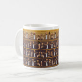 Ägyptische Hieroglyphen Kaffeetasse (Vorderseite Links)