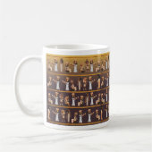 Ägyptische Hieroglyphen Kaffeetasse (Links)
