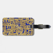 Ägyptische Hieroglyphen-Lapis-Lazuli und Gold Gepäckanhänger (Rückseite horizontal)