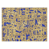 Ägyptische Hieroglyphen-Lapis-Lazuli und Gold Tischdecke (Vorderseite (Horizontal))
