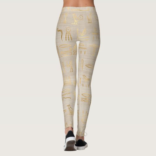 ägyptische Hieroglyphen Leggings (Rückseite)